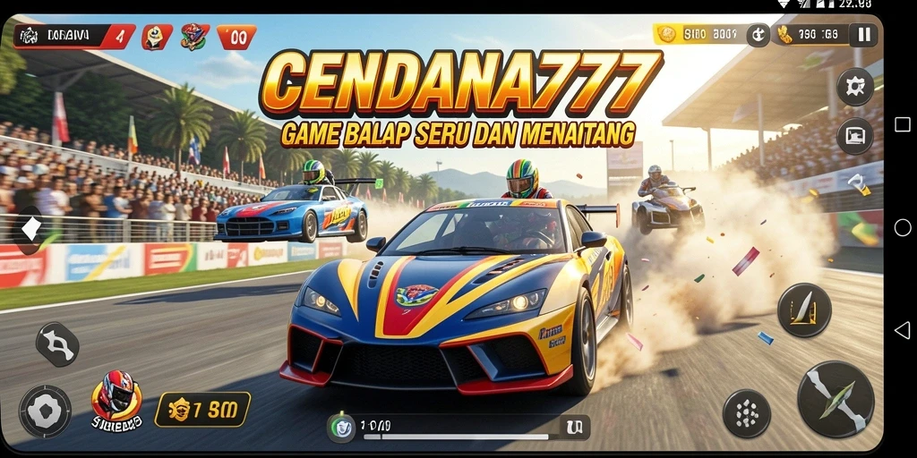 Gameplay seru balapan mobil di CENDANA777 dengan grafik menakjubkan.