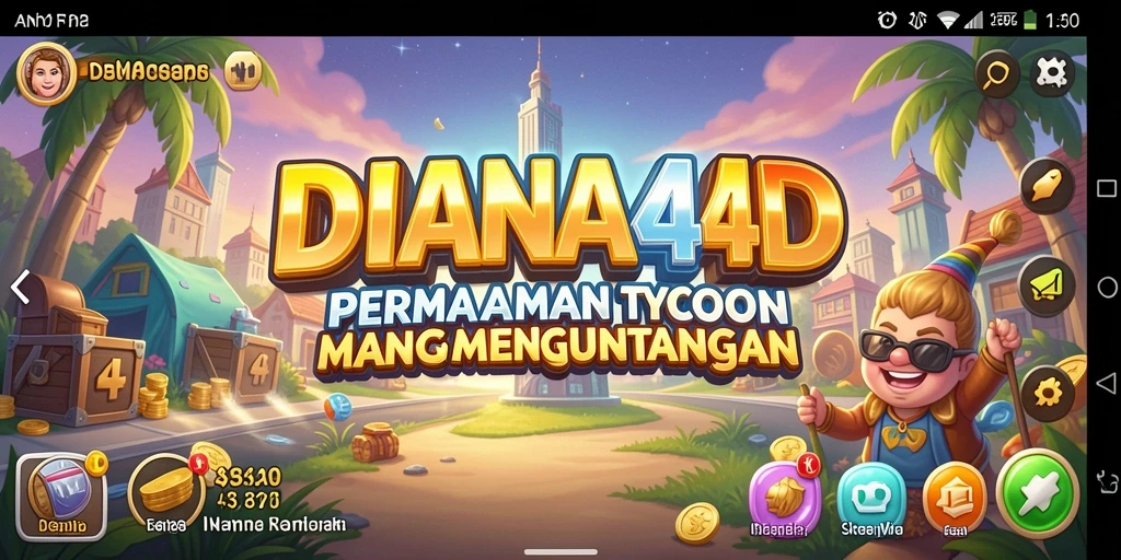 Tampilan gameplay menarik dari DIANA4D yang menguji keterampilan manajerial.