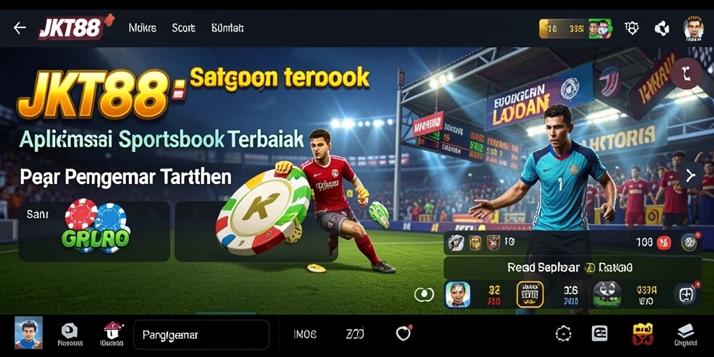 Tampilan gameplay menarik dari aplikasi Sportsbook JKT88.