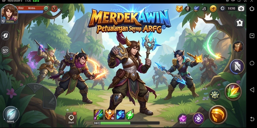 Tampilan aksi menarik dalam game ARPG MERDEKAWIN.